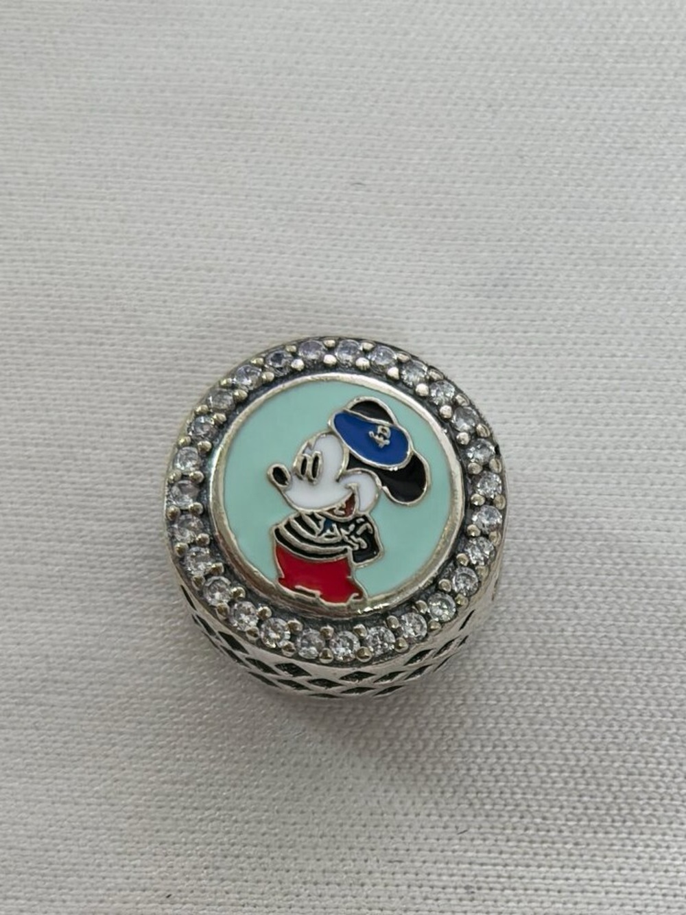 Pandora Enamel Disney Character Charm - Light Blue, Red, Navy